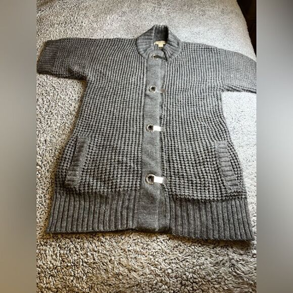 MICHAEL KORS M Cardigan Buckle Sweater - Picture 1 of 12